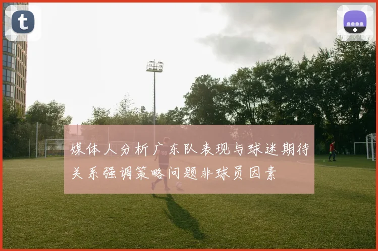 媒体人分析广东队表现与球迷期待关系强调策略问题非球员因素